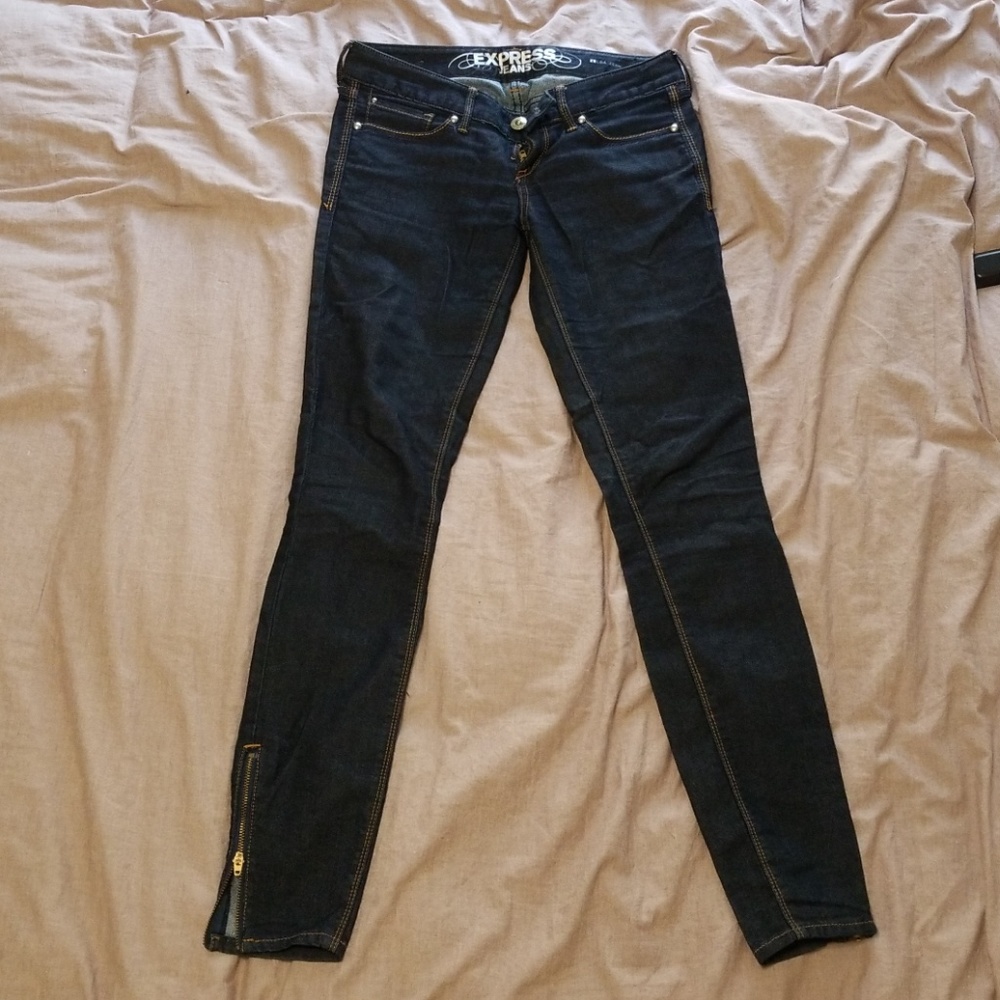 Lowrise Denim Skinny Jean Leggings